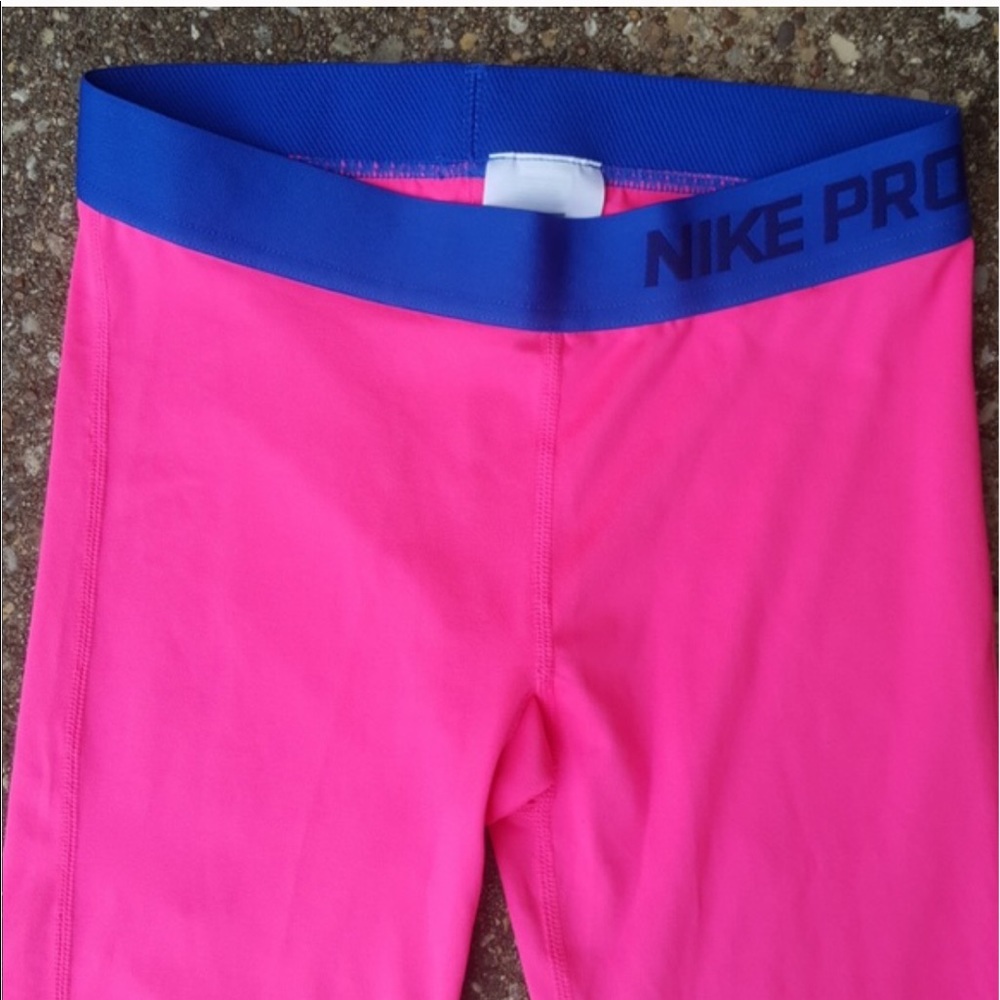 Nike Pro Pink Spandex with Blue Band - Picture 2 of 4
